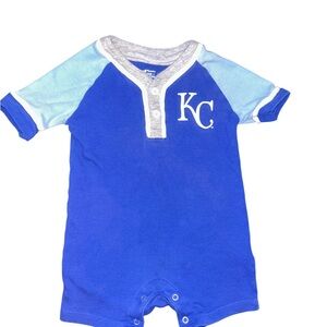 Blue KC Baby Romper